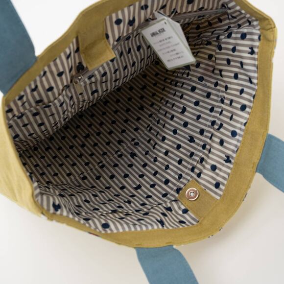 Kusuguru Japan Cat & French Bulldog Embroidered Tote Bag - Y - Picture 7 of 8